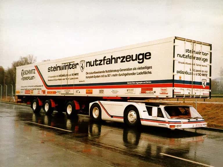 Steinwinter Supercargo, el camión con cabina bajo el semirremolque